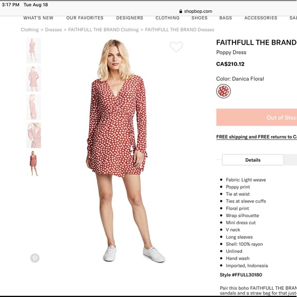 Faithfull The Brand Poppy Dress - Picture 4 of 15